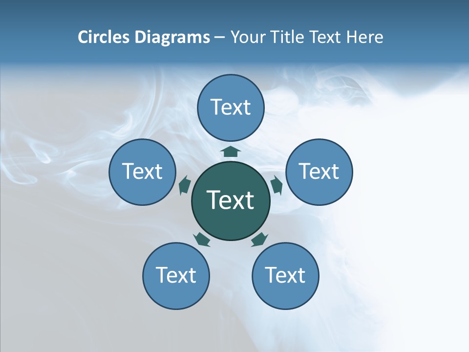 Blue Fire Silky PowerPoint Template