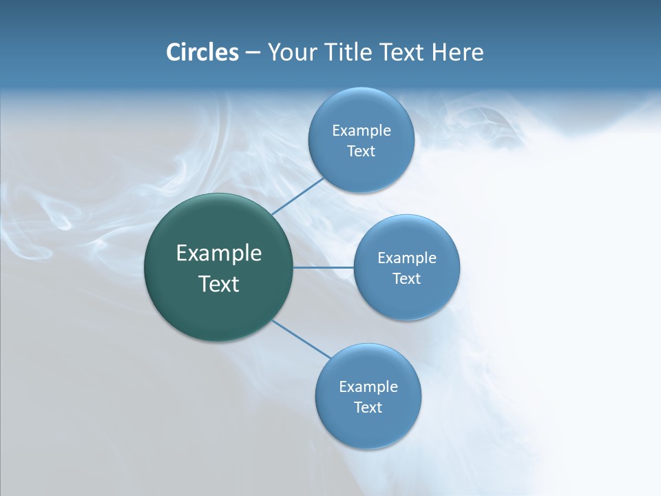 Blue Fire Silky PowerPoint Template