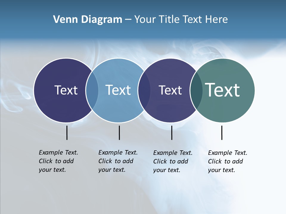 Blue Fire Silky PowerPoint Template