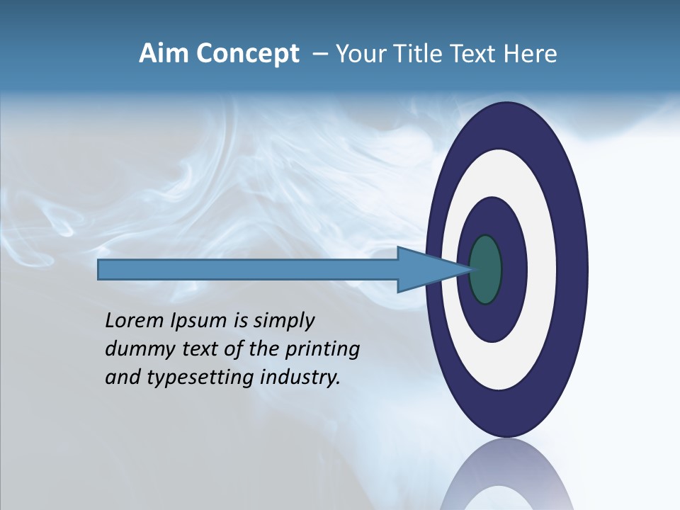 Blue Fire Silky PowerPoint Template