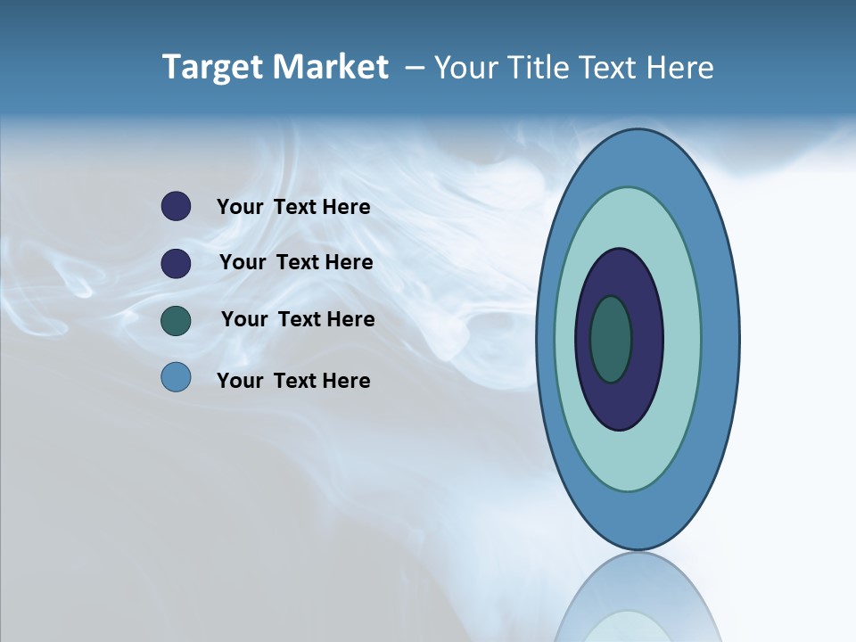 Blue Fire Silky PowerPoint Template