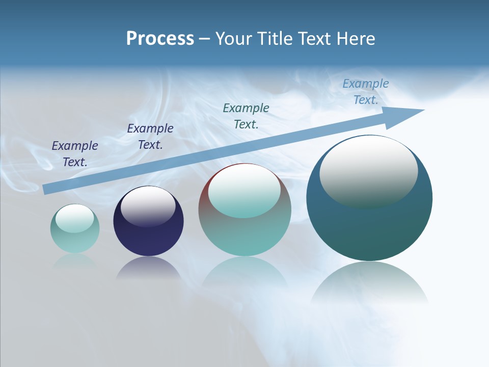 Blue Fire Silky PowerPoint Template