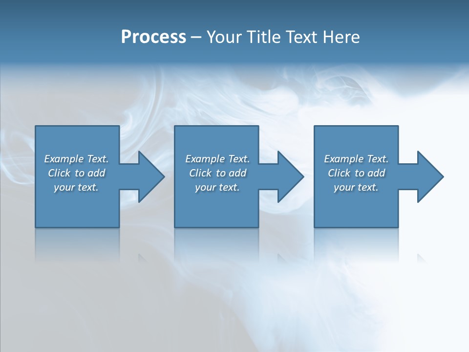 Blue Fire Silky PowerPoint Template