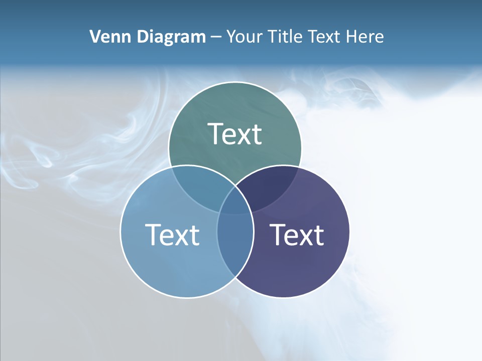 Blue Fire Silky PowerPoint Template