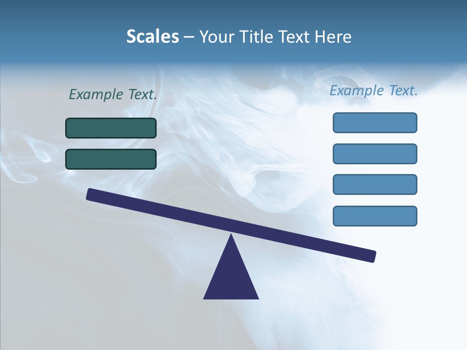 Blue Fire Silky PowerPoint Template
