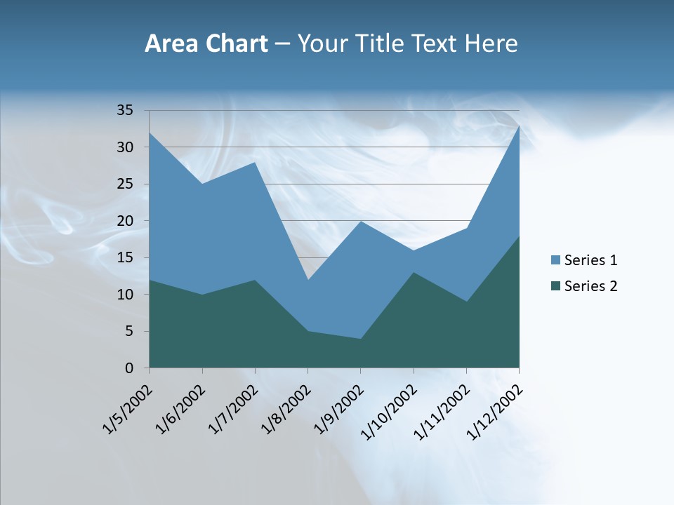 Blue Fire Silky PowerPoint Template