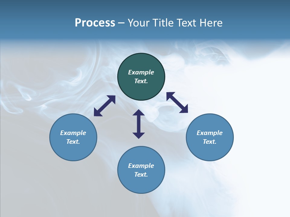 Blue Fire Silky PowerPoint Template
