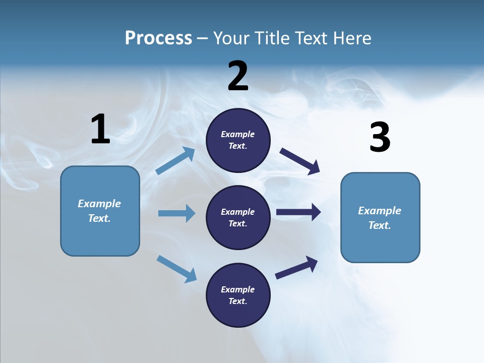 Blue Fire Silky PowerPoint Template