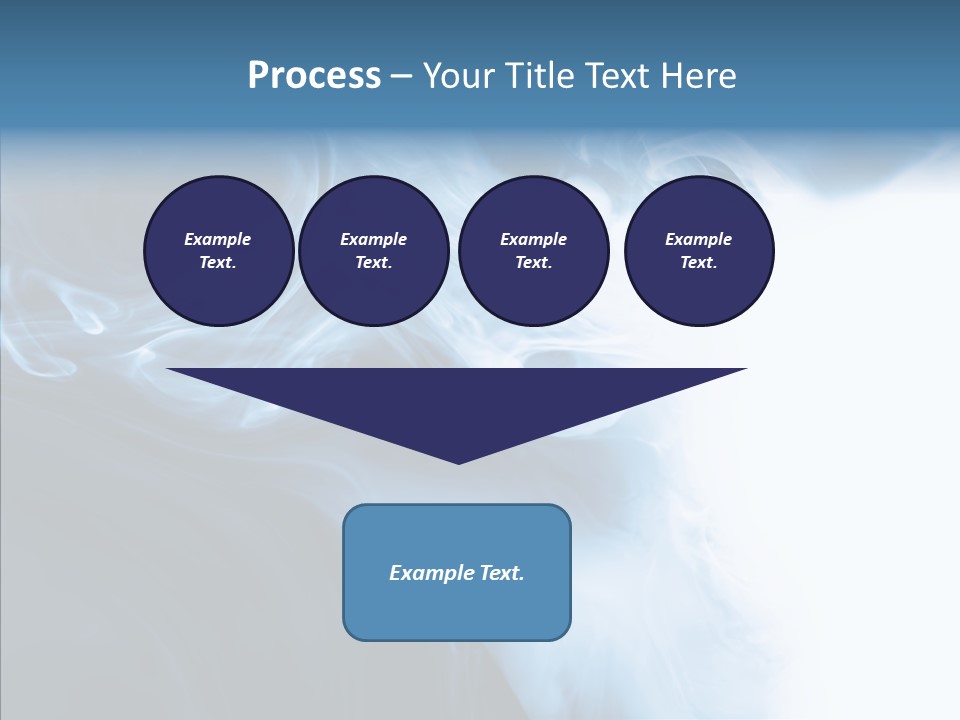 Blue Fire Silky PowerPoint Template