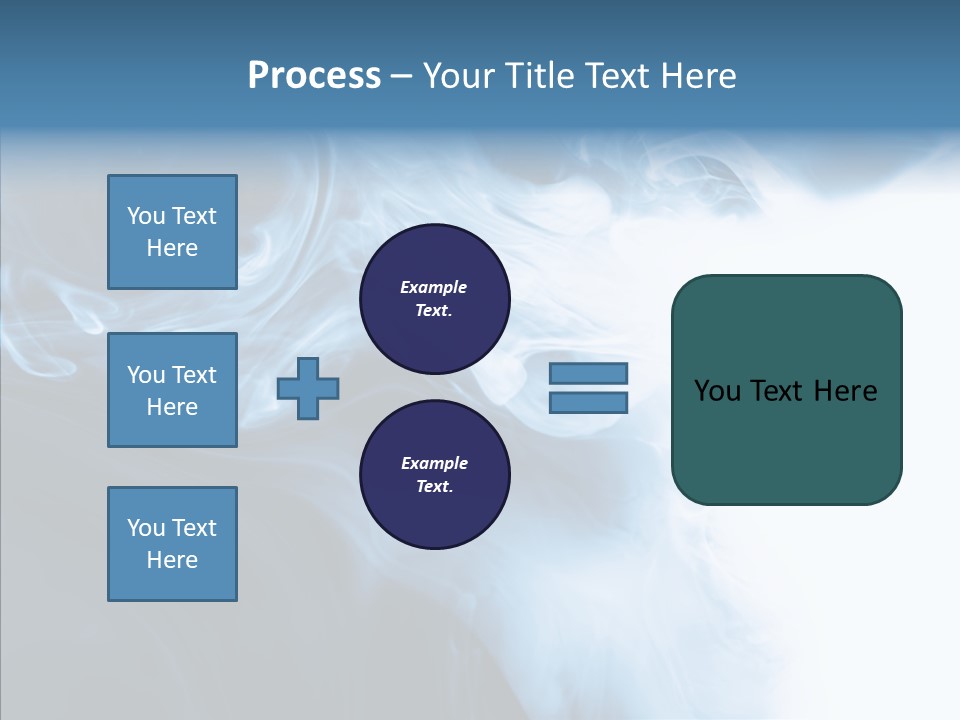Blue Fire Silky PowerPoint Template
