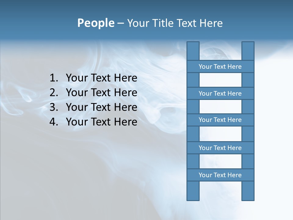 Blue Fire Silky PowerPoint Template