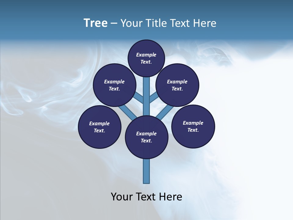 Blue Fire Silky PowerPoint Template