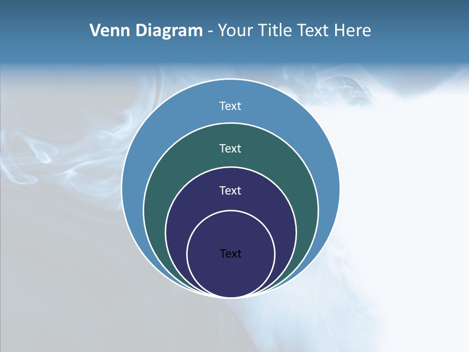 Blue Fire Silky PowerPoint Template