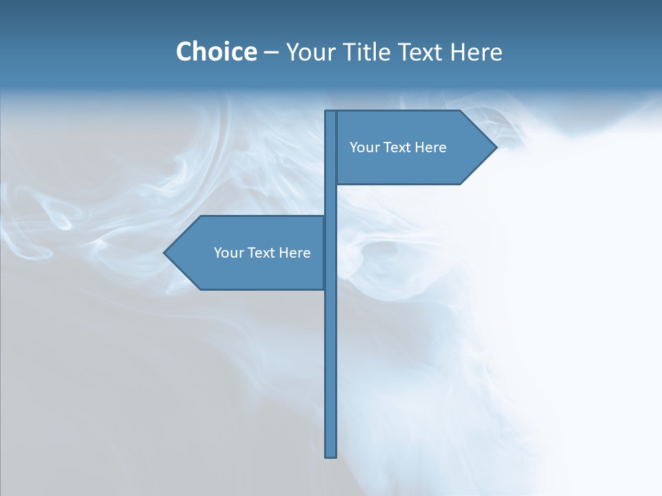 Blue Fire Silky PowerPoint Template