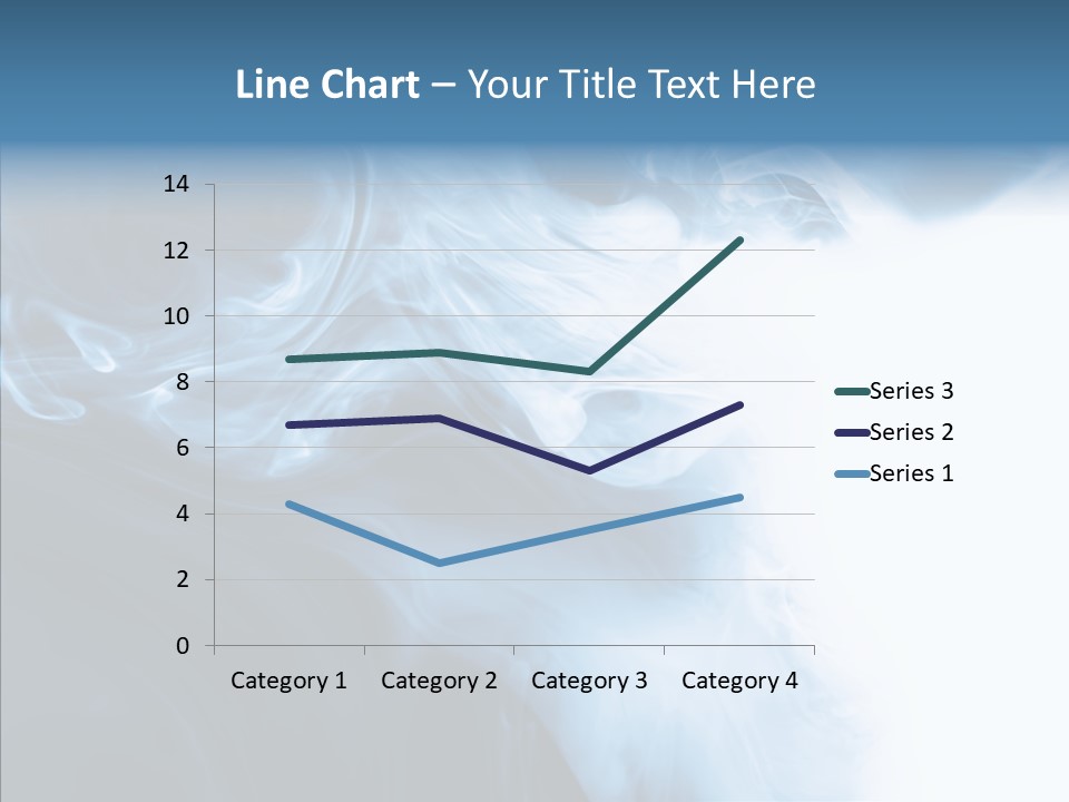 Blue Fire Silky PowerPoint Template