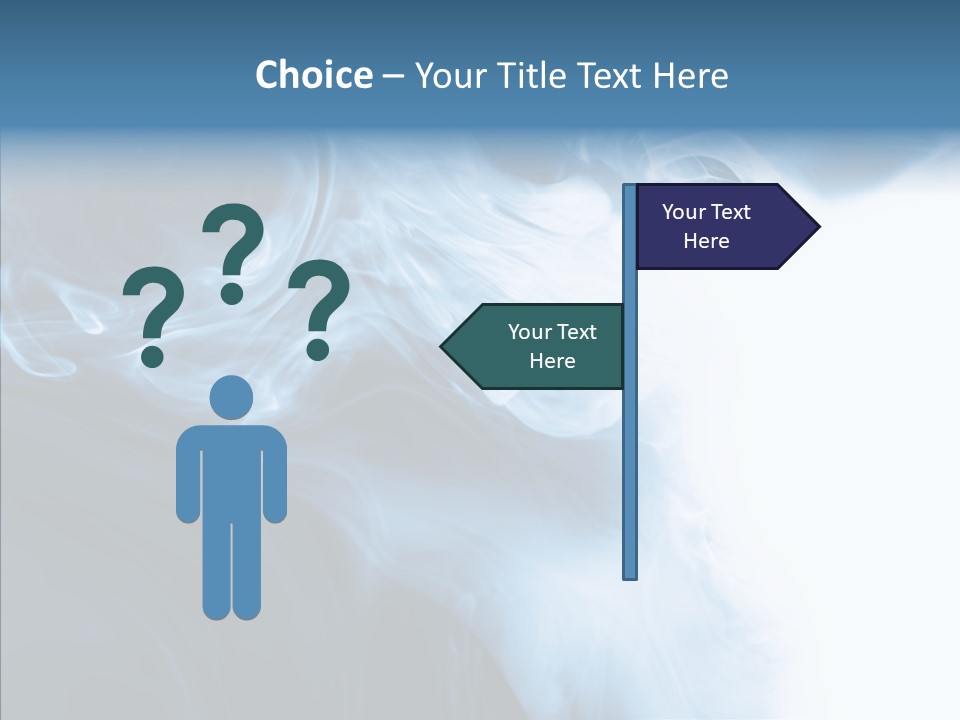 Blue Fire Silky PowerPoint Template