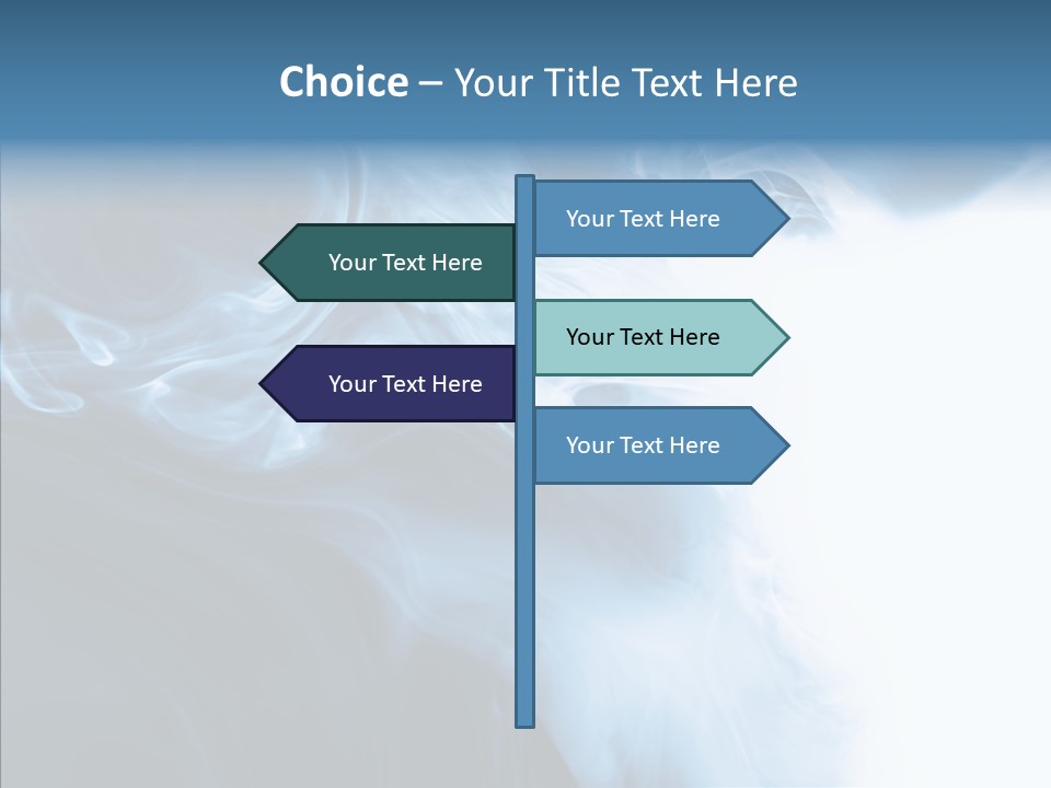 Blue Fire Silky PowerPoint Template