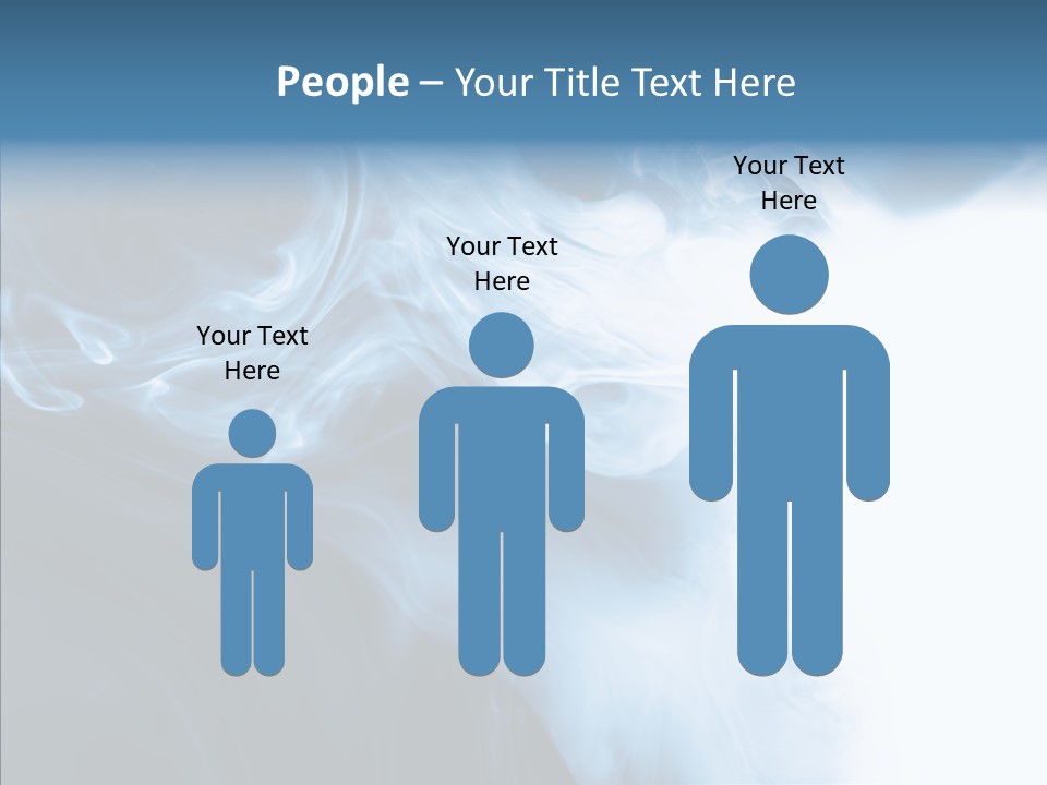 Blue Fire Silky PowerPoint Template