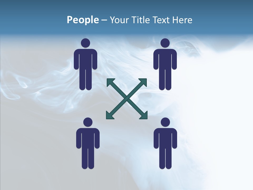 Blue Fire Silky PowerPoint Template