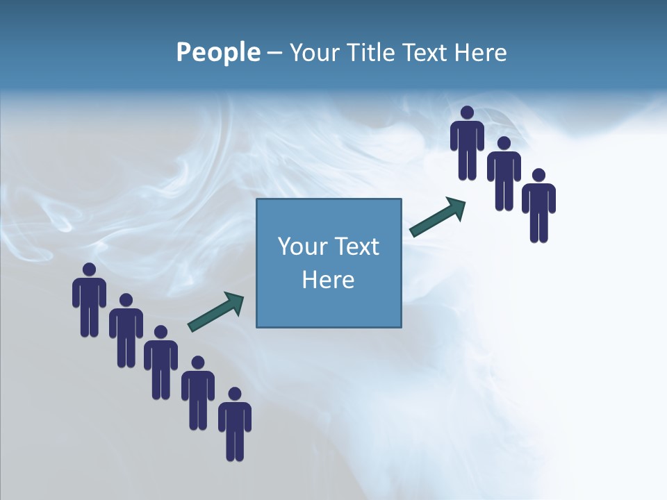 Blue Fire Silky PowerPoint Template