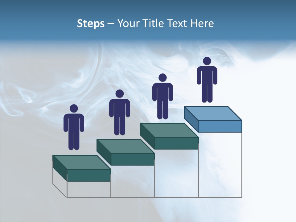 Blue Fire Silky PowerPoint Template