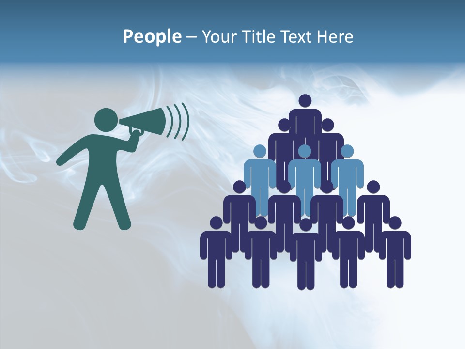 Blue Fire Silky PowerPoint Template