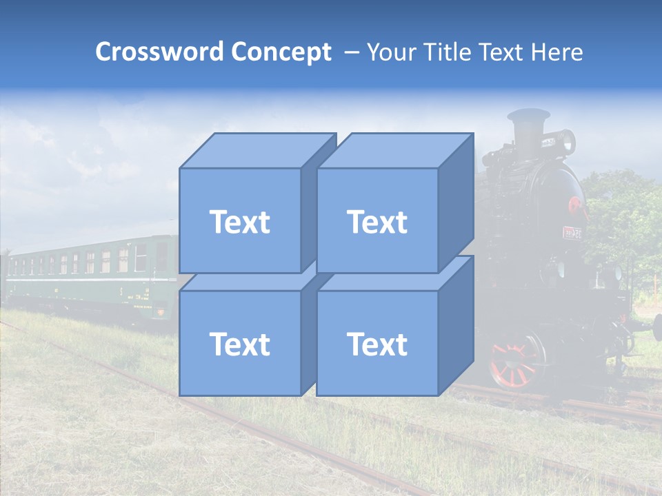 Blue Vintage Heritage PowerPoint Template