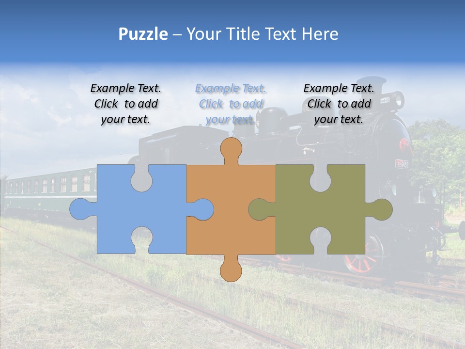 Blue Vintage Heritage PowerPoint Template