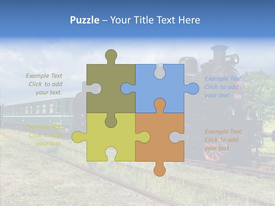 Blue Vintage Heritage PowerPoint Template