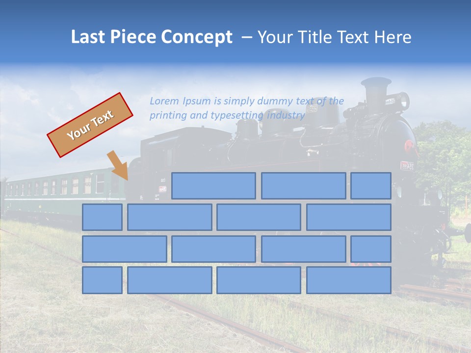 Blue Vintage Heritage PowerPoint Template