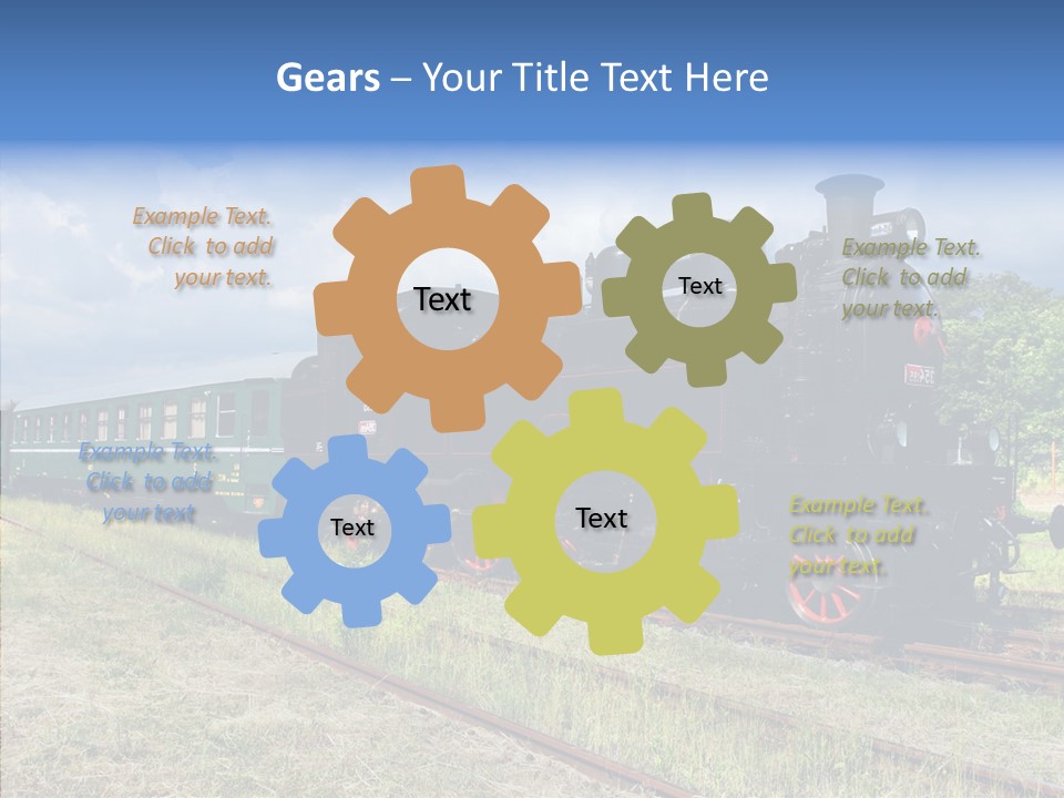 Blue Vintage Heritage PowerPoint Template