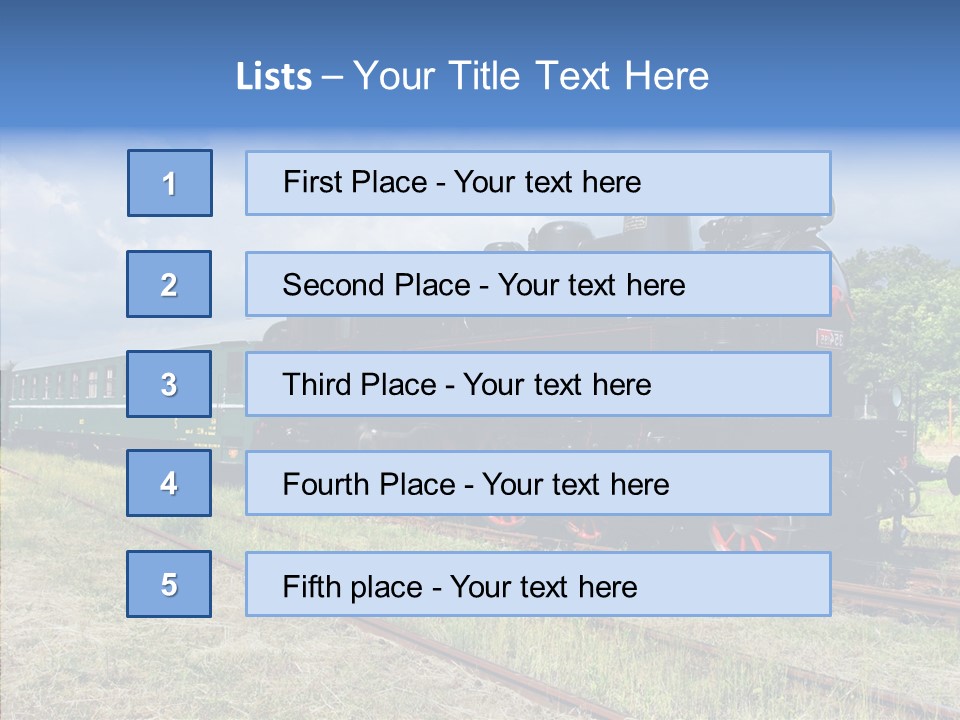 Blue Vintage Heritage PowerPoint Template