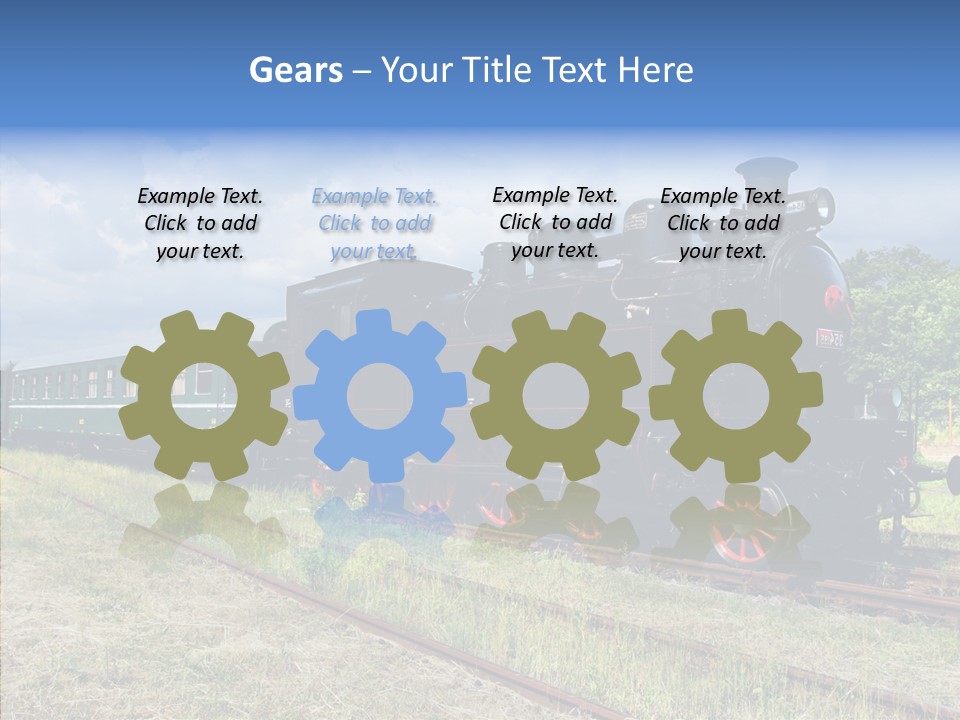 Blue Vintage Heritage PowerPoint Template
