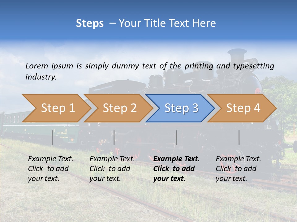 Blue Vintage Heritage PowerPoint Template
