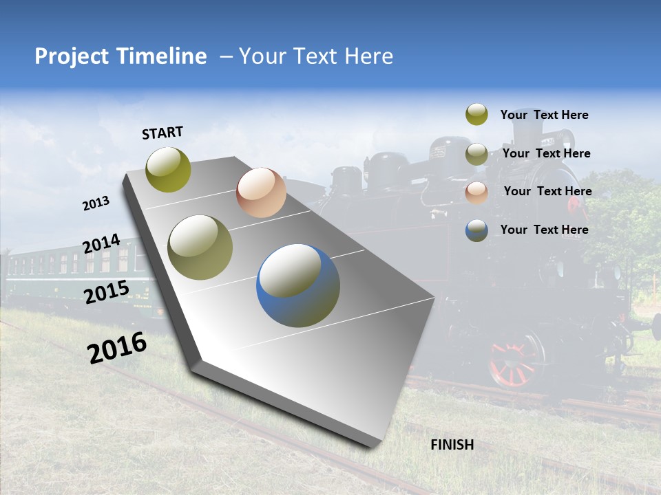 Blue Vintage Heritage PowerPoint Template