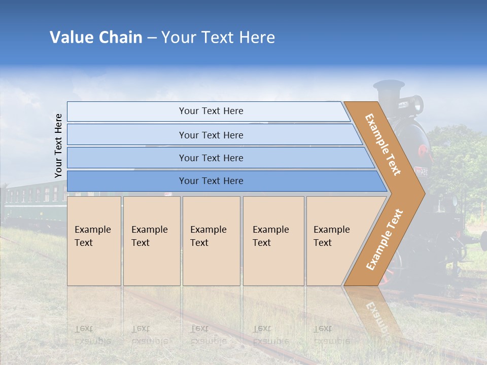 Blue Vintage Heritage PowerPoint Template