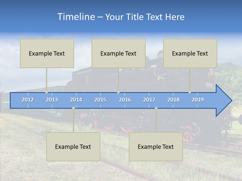 Blue Vintage Heritage PowerPoint Template