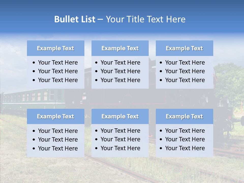Blue Vintage Heritage PowerPoint Template