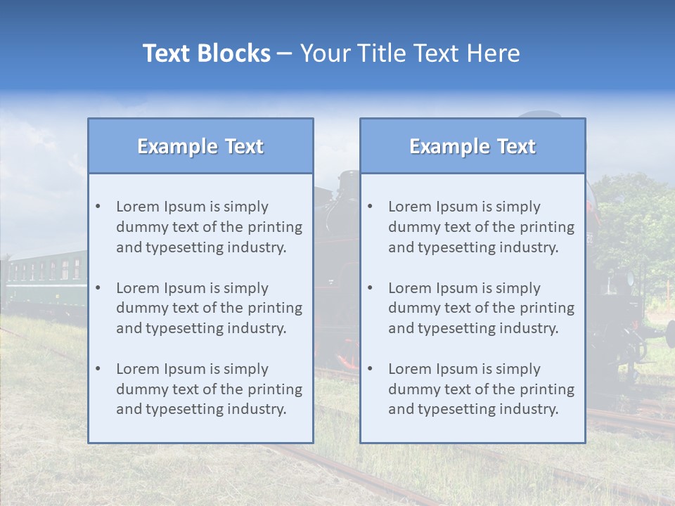 Blue Vintage Heritage PowerPoint Template