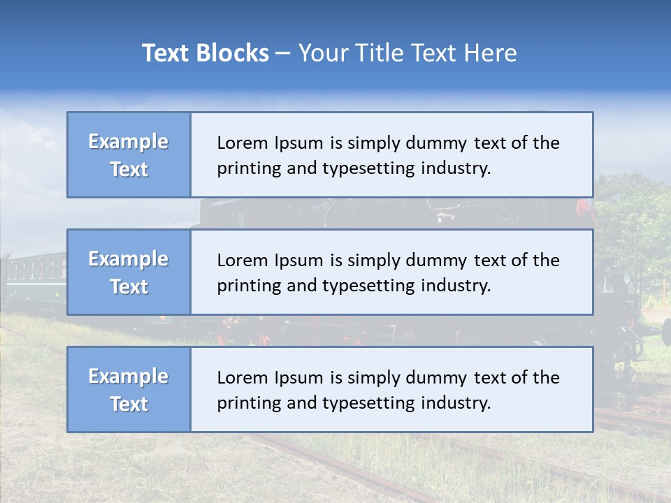 Blue Vintage Heritage PowerPoint Template