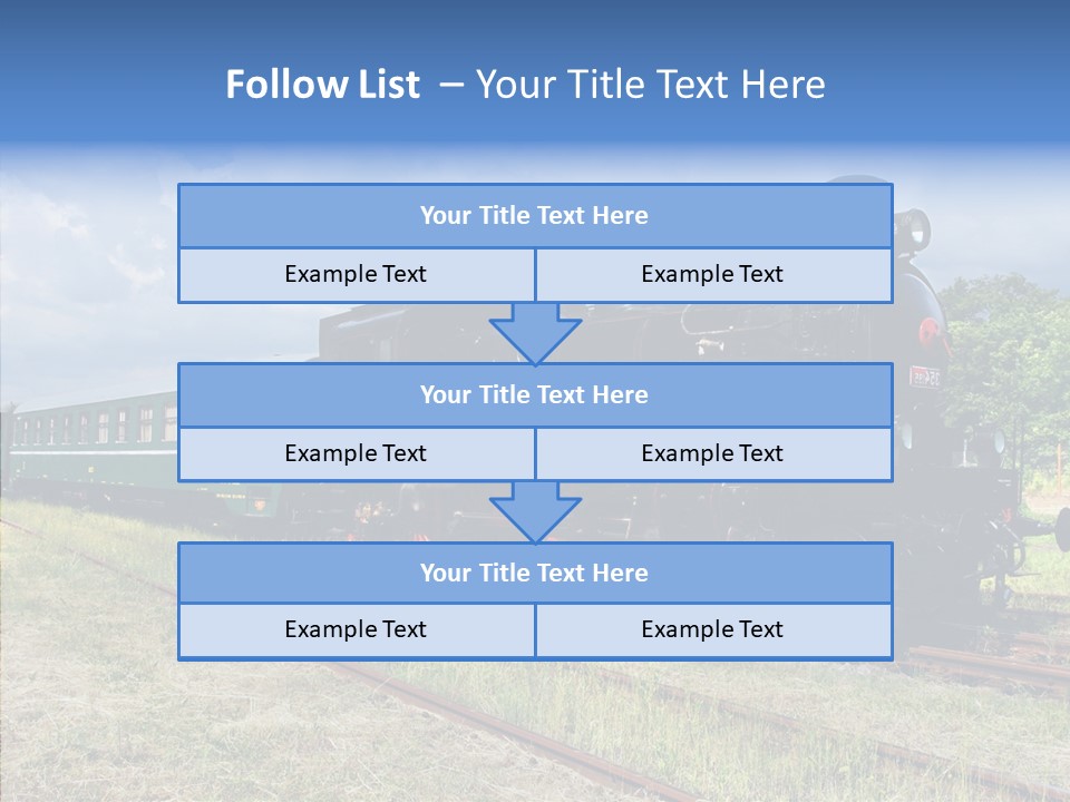 Blue Vintage Heritage PowerPoint Template