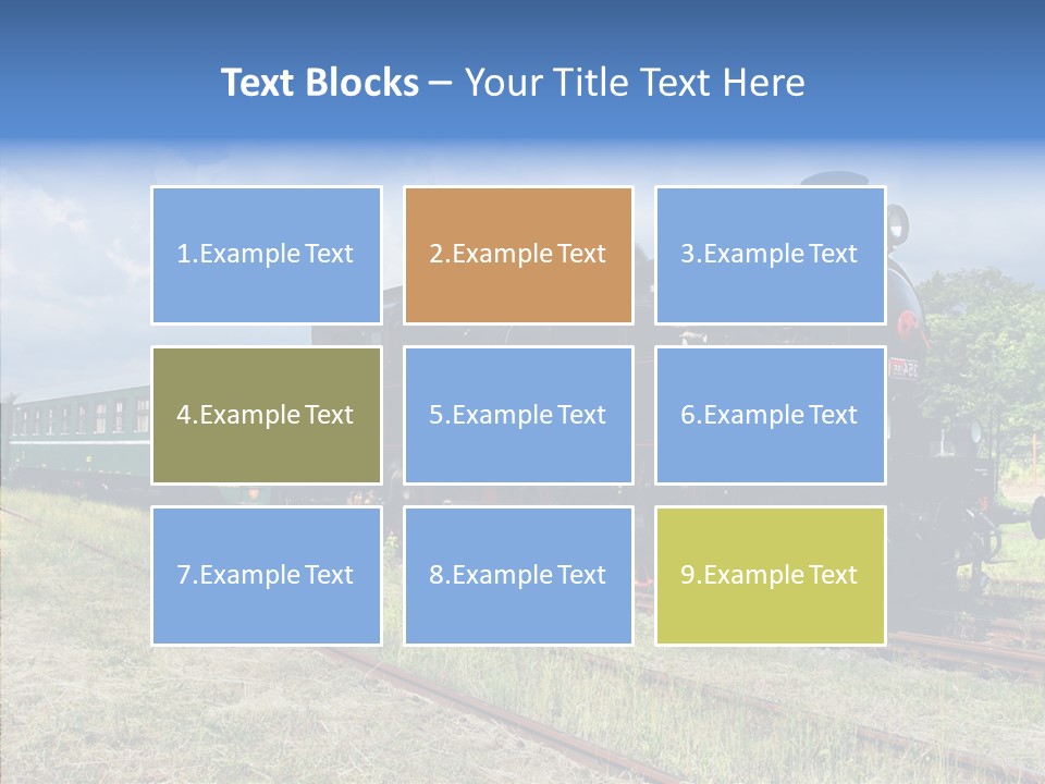 Blue Vintage Heritage PowerPoint Template