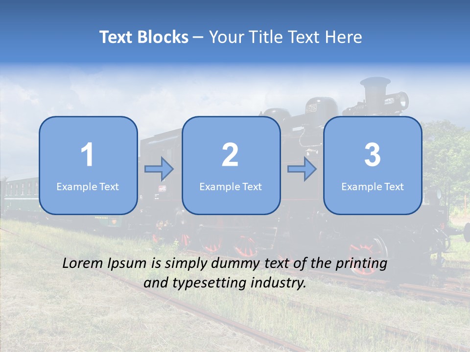 Blue Vintage Heritage PowerPoint Template