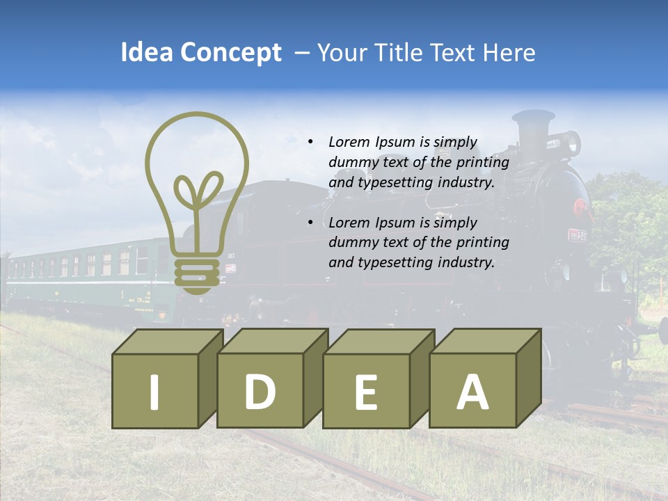 Blue Vintage Heritage PowerPoint Template