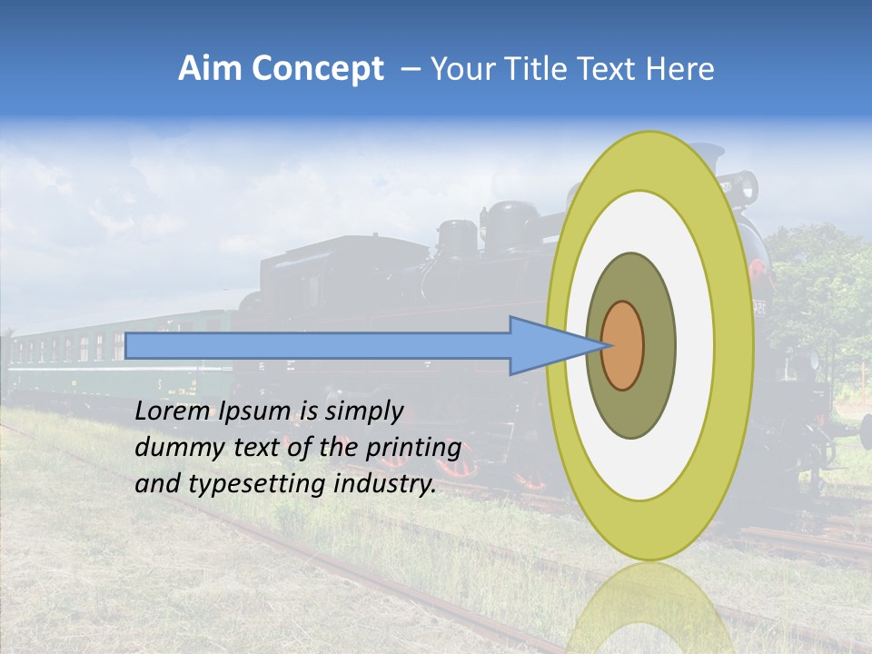 Blue Vintage Heritage PowerPoint Template