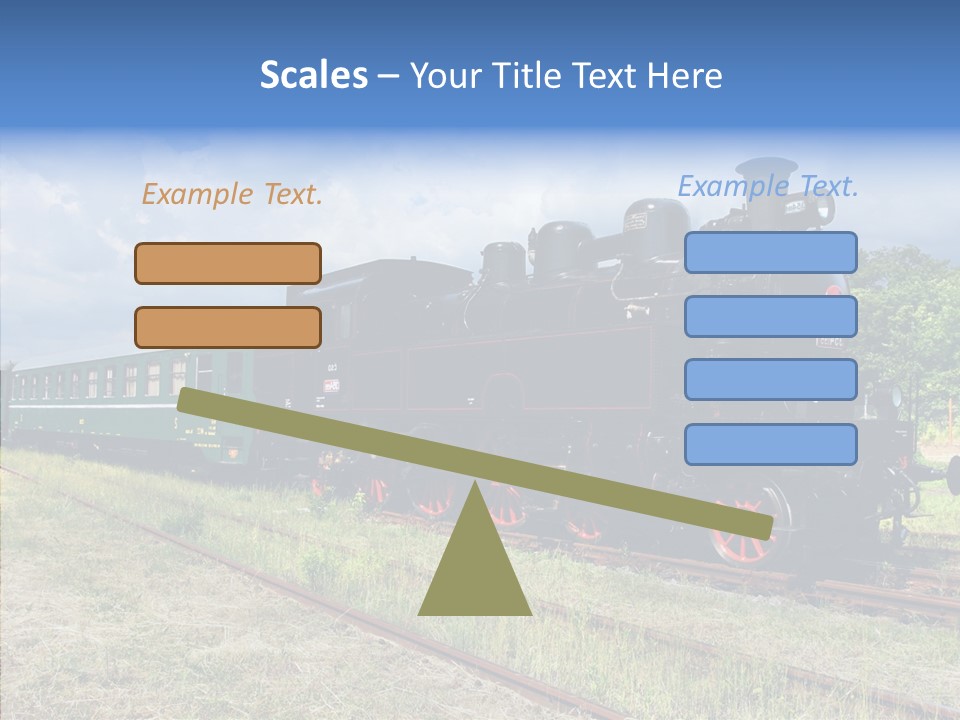 Blue Vintage Heritage PowerPoint Template