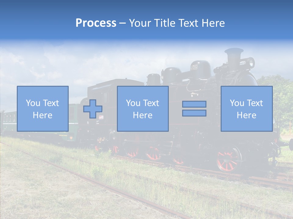 Blue Vintage Heritage PowerPoint Template
