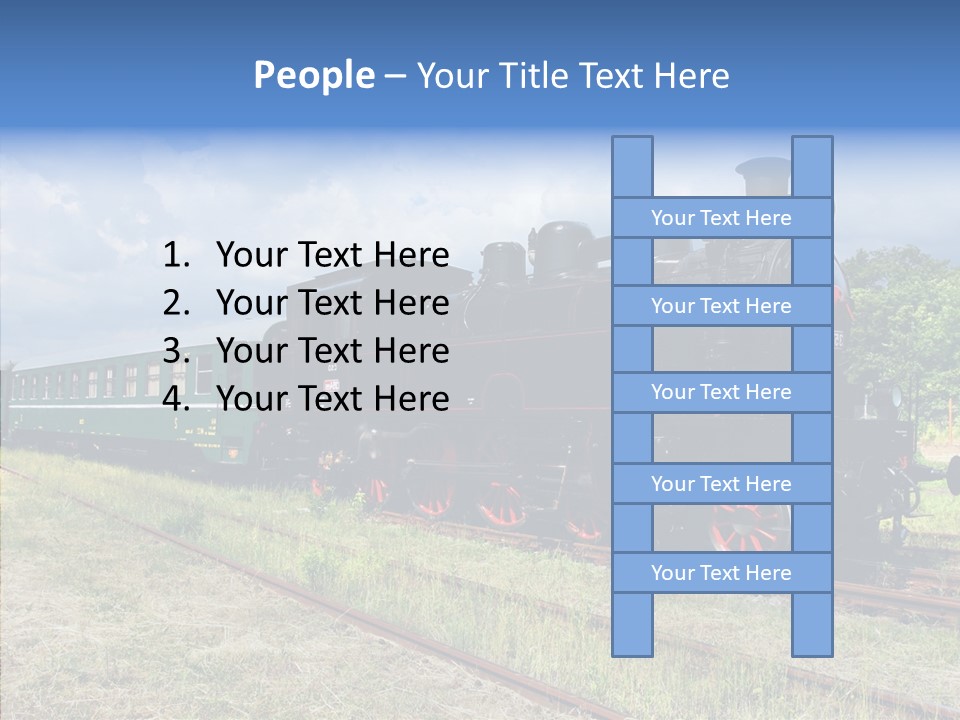 Blue Vintage Heritage PowerPoint Template