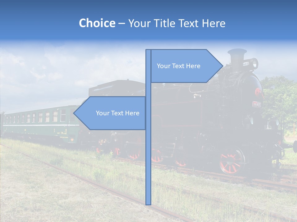 Blue Vintage Heritage PowerPoint Template