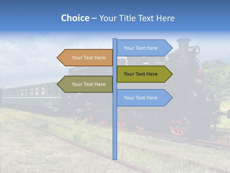 Blue Vintage Heritage PowerPoint Template